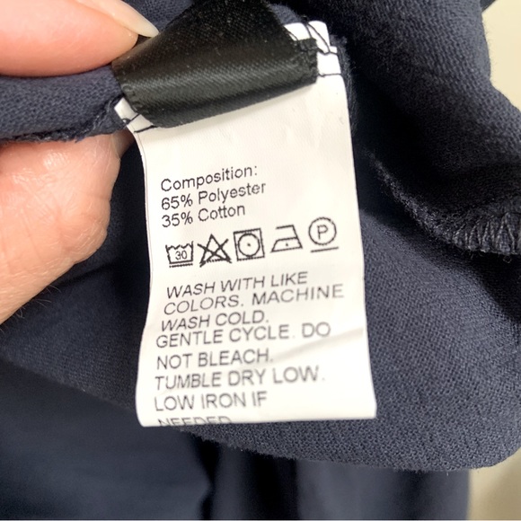 SHEIN, navy blue cotton poly blend romper with pockets in size S - Picture 8 of 12